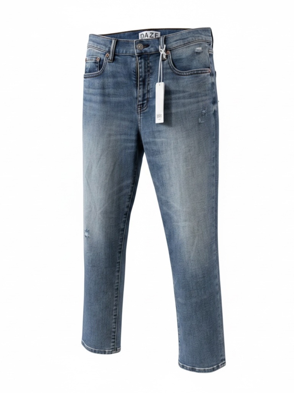 Daze Denim The OG Mid Rise Slim Jeans Sz 30 Light Wash